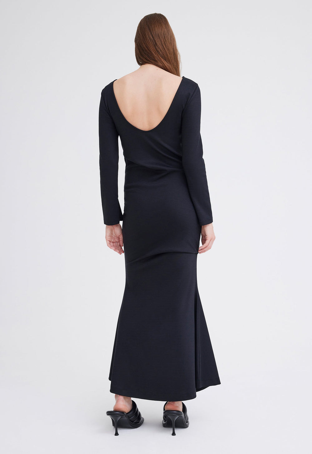 Jac+Jack Flux Wool Maxi Dress - Black